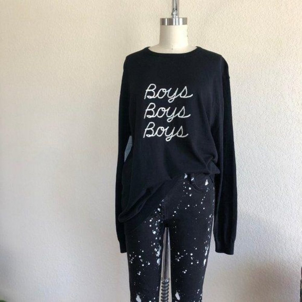 French Conn Boys Boys Boys Intarsia Sweater Knit